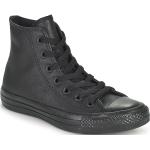 Schwarze Converse Chuck Taylor All Star High Top Sneaker & Sneaker Boots aus Leder für Damen Größe 39,5 