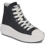 Reduzierte Schwarze Converse Chuck Taylor All Star High Top Sneaker & Sneaker Boots aus Textil für Damen Größe 39,5 mit Absatzhöhe 5cm bis 7cm 