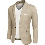 Reduzierte Khakifarbene Elegante Businesskleidung mit Knopf für Herren Größe 3 XL für den für den Herbst 