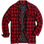 Rote Karo Holzfällerhemden für Herren Größe XL für den für den Frühling 