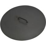 Schwarze CookKing Feuerschalen-Deckel 60 cm aus Stahl 