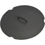 Schwarze CookKing Feuerschalen-Deckel 60 cm aus Stahl 