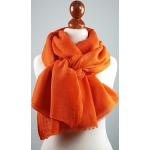 Orange Kaschmir-Schals aus Kaschmir für Damen 