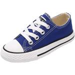 Blaue Low Sneaker aus Stoff für Kinder Größe 21 