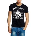 Coole-Fun-T-Shirts David Hasselhoff Saved My LIVE - Dont Hassel The Hoff - Baywatch - T-Shirt, GR.M