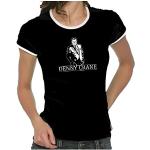 Coole-Fun-T-Shirts Denny Crane - Boston Legal - Girly Ringer schwarz/weiss, Gr.M