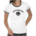Weiße funshirts Deutschland Deutschland T-Shirts mit Australien-Motiv für Damen Größe M 