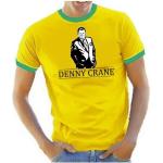 Coole-Fun-T-Shirts Herren Denny Crane - Boston LEGAL - Ringer gelb, XXL