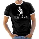 Coole-Fun-T-Shirts Herren Denny Crane - Boston LEGAL - Ringer schwarz, M