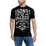 Schwarze funshirts Sons of Anarchy T-Shirts aus Baumwolle Größe XL 