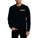 Coole-Fun-T-Shirts Security - Sweatshirt Crewneck - reflektierende Folie schwarz Gr.XL