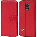 Rote Elegante Samsung Galaxy S5 Cases Art: Flip Cases mit Bildern aus Kunstleder mit Ständer 