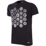 Schwarze Copa Rundhals-Ausschnitt T-Shirts aus Baumwolle für Herren Größe S 