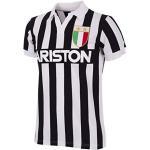 Copa Herren Juventus FC 1984-85 Retro Fußballtrikot Retro Fußballkragen T-Shirt