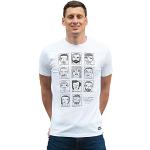 Weiße Copa Rundhals-Ausschnitt T-Shirts aus Baumwolle für Herren Größe XXL 