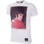 COPA Herren T-Shirt George Best Old Trafford Rundhalsausschnitt S weiß