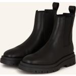 Reduzierte Schwarze Copenhagen Studios Blockabsatz Chelsea-Boots aus Leder für Damen Größe 38 