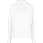Reduzierte Weiße Coperni Rollkragen Damensweatshirts mit Reißverschluss Größe M 
