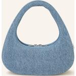 Hellblaue Coperni Baguette-Taschen aus Textil für Damen 
