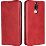 Rote Huawei Mate 10 Lite Cases Art: Flip Cases mit Bildern aus Glattleder gepolstert 
