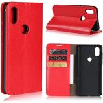Rote Xiaomi Mi Mix 3 Hüllen Art: Flip Cases mit Pferdemotiv mit Bildern aus Glattleder 