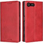 Rote Sony Xperia X Compact Cases Art: Flip Cases aus Glattleder gepolstert 