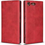 Rote Sony Xperia XZ Cases Art: Flip Cases aus Leder 
