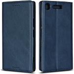 Blaue Sony Xperia XZ1 Cases Art: Flip Cases aus Leder 