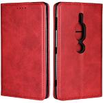 Rote Sony Xperia XZ2 Cases Art: Flip Cases aus Leder 