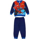 Blaue Spiderman Kinderschlafanzüge & Kinderpyjamas aus Baumwolle 