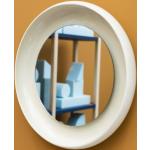 Runde Badspiegel & Badezimmerspiegel 45 cm aus Keramik 