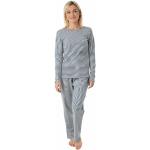 Blaue CORA Happywear Bio Nachhaltige Damenschlafanzüge & Damenpyjamas aus Baumwolle Größe XL für den für den Winter 
