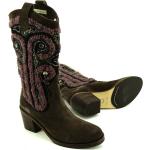 Braune Coral Blue Cowboy-Boots & Cowboystiefeletten für Damen 