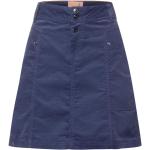 Blaue Unifarbene Street One Sunny Mini Cordröcke mit Reißverschluss aus Baumwolle für Damen 