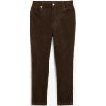 Schokoladenbraune Monki 5-Pocket Jeans aus Cord für Damen Größe S 