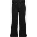 Schwarze Monki High Waist Jeans aus Cord für Damen Größe XS 