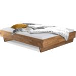 Moderne Möbel-Eins Schwebebetten strukturiert aus Massivholz 140x220 Breite 0-50cm, Höhe 0-50cm, Tiefe 100-150cm 