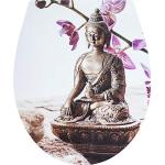 Bunte Cornat Badkeramikartikel mit Buddha-Motiv rostfrei 
