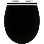 Schwarze Cornat Toilettendeckel & WC-Sitze glänzend aus MDF 