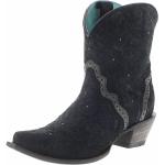 Schwarze Bestickte Corral Boots Cowboy-Boots & Cowboystiefeletten mit Nieten in Normalweite aus Rindsleder leicht für Damen Größe 42,5 mit Absatzhöhe 3cm bis 5cm 