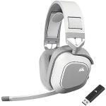 CORSAIR HS80 MAX WIRELESS Multiplattform-Gaming-Headset Mit Bluetooth - Dolby Atmos - Omnidirektionales Mikrofon - iCUE-Kompatibel - PC, Mac, PS5, PS4, Nintendo Switch, Handy - Weiß