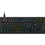 Corsair K60 PRO TKL RGB Optisch-mechanische Gaming-Tastatur kabellos - OPX-Schalter - Keycaps aus Polycarbonat - Kompatibel mit iCUE - QWERTY IT - PC, Mac, Xbox - Schwarz