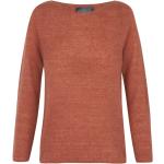 Lachsfarbene Kaschmir-Pullover aus Wolle für Damen Größe XXL 
