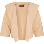 Gelbe Mini Kurzjacken & Cropped-Jackets aus Hanffaser mit Kapuze für Damen Größe M 