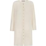 Elfenbeinfarbene Rundhals-Ausschnitt Tunika-Blusen aus Seide für Damen Größe XL 