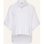 Weiße Kurzärmelige COS Damenpoloshirts & Damenpolohemden aus Jersey Größe M 