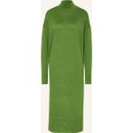 Reduzierte Grüne Langärmelige COS Maxi Stehkragen Strickkleider aus Wolle für Damen Größe XS 