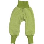 Reduzierte Grüne Melierte Atmungsaktive Cosilana Bio Kinderfleecehosen aus Fleece für Babys Größe 80 