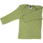 Grüne Unifarbene Langärmelige Cosilana Bio Longsleeves für Kinder & Kinderlangarmshirts Größe 68 