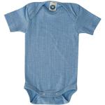 Blaue Melierte Kurzärmelige Cosilana Kinderkurzarmbodys für Babys Größe 98 